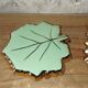Ceramic trivet and coaster – leaf pattern, year
