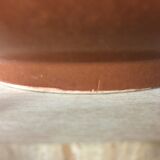 Orange and brown ceramic salad