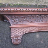Sculpted channel wall console