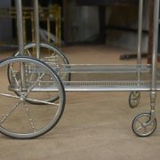 metal drinks trolley, France, 1960