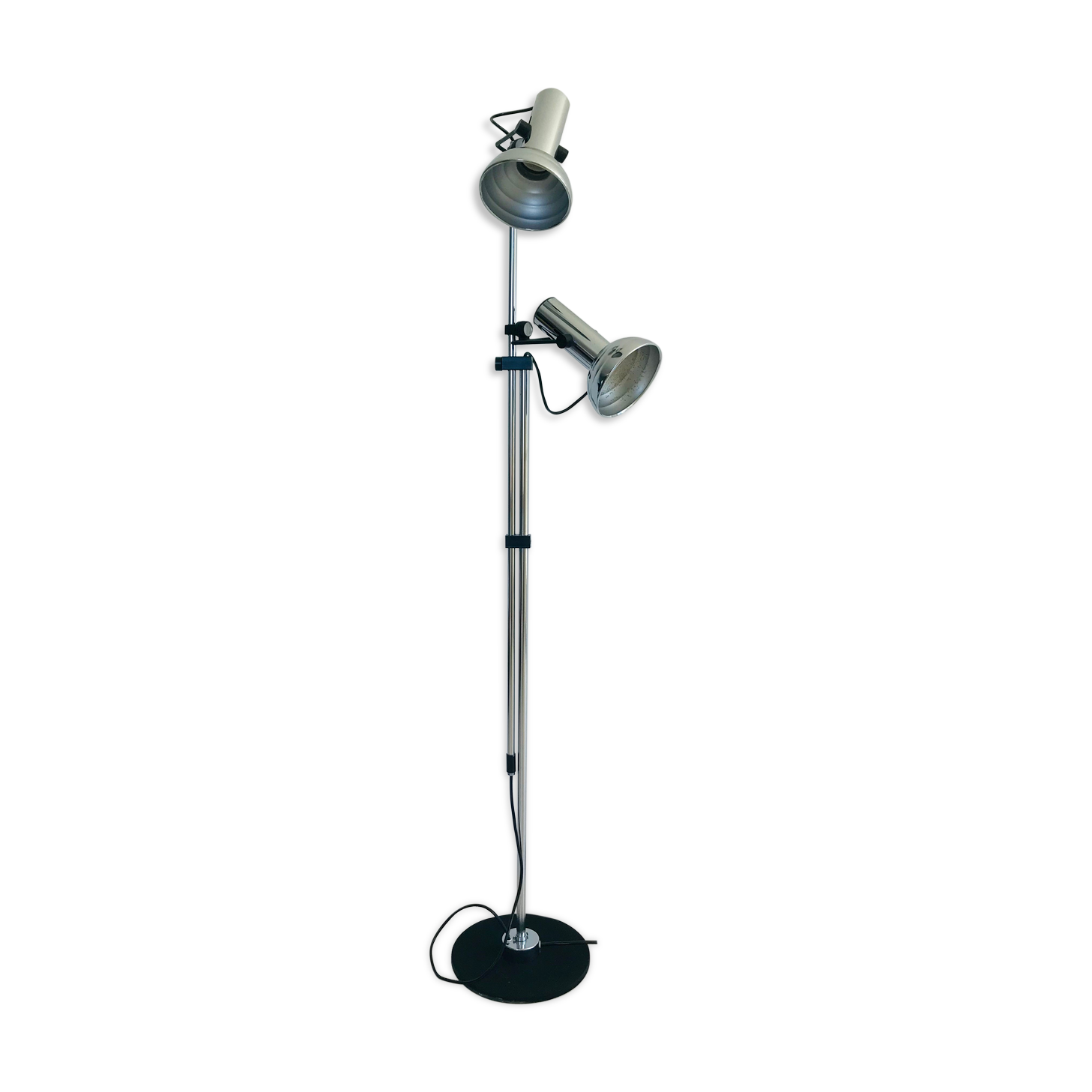 Floor lamp two spots, Italy 70s