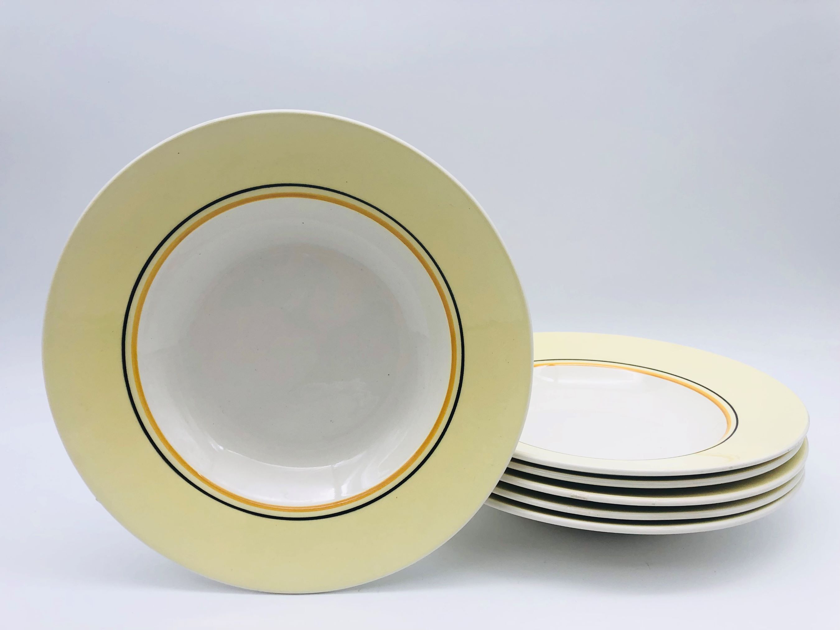 6 hollow plates "Gien", model Val d'Isère