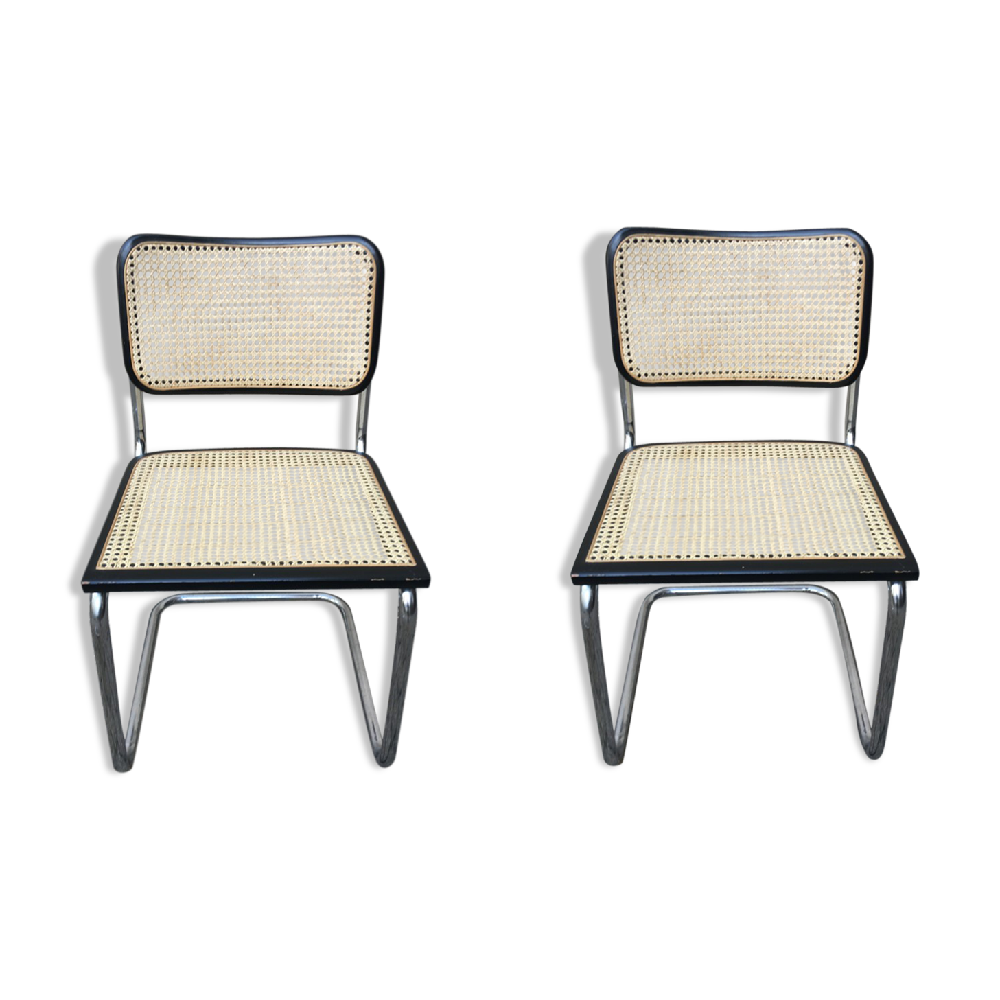 Cesca B32 chairs by Marcel Breuer
