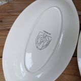 Lot of 2 old ceramic dishes Firminy Salins France