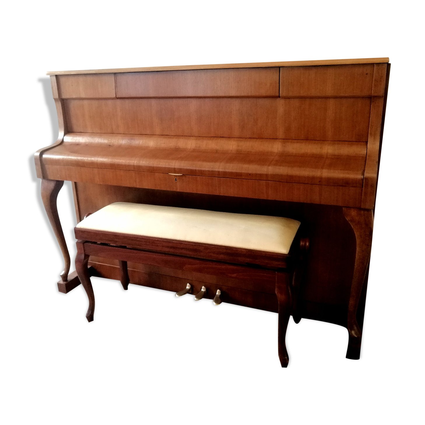 Schimmel piano with lamp 1968 braunschweig