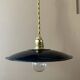 Old black industrial suspension D19.5cm