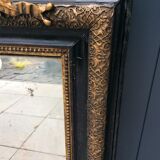 Mirror trumeau Napoleon III gilded or fin 120x78cm