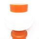 Pair of orange lamps