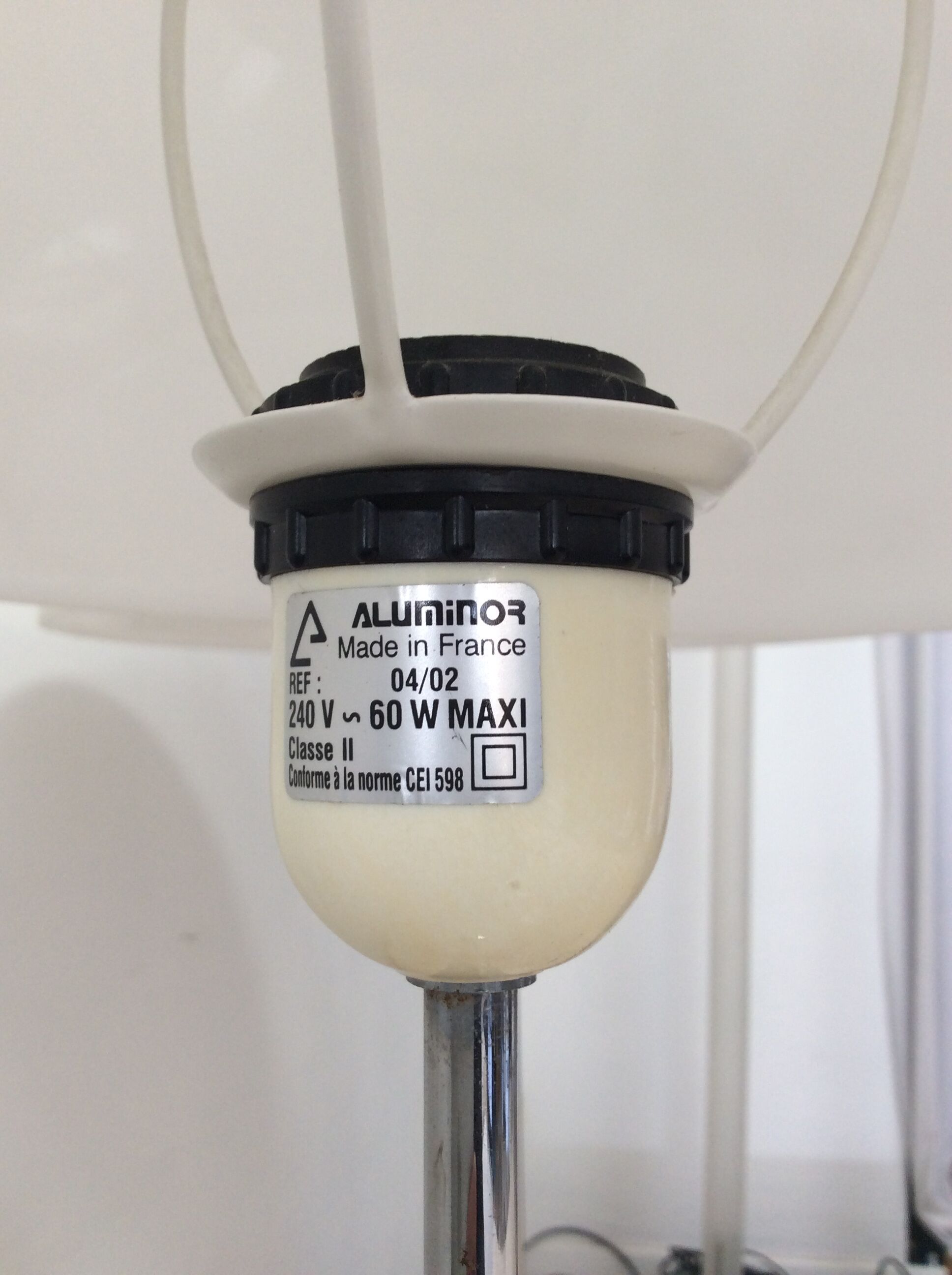 Pair of Aluminor lamps from the 70s