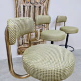Tabourets de bar design suédois vintage 'Luxury dessin'