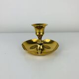 Golden brass candlestick rat of the cellar