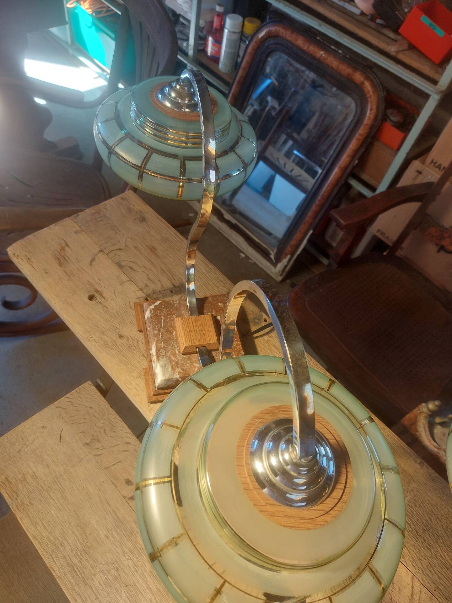 Paire de lampe style Art deco