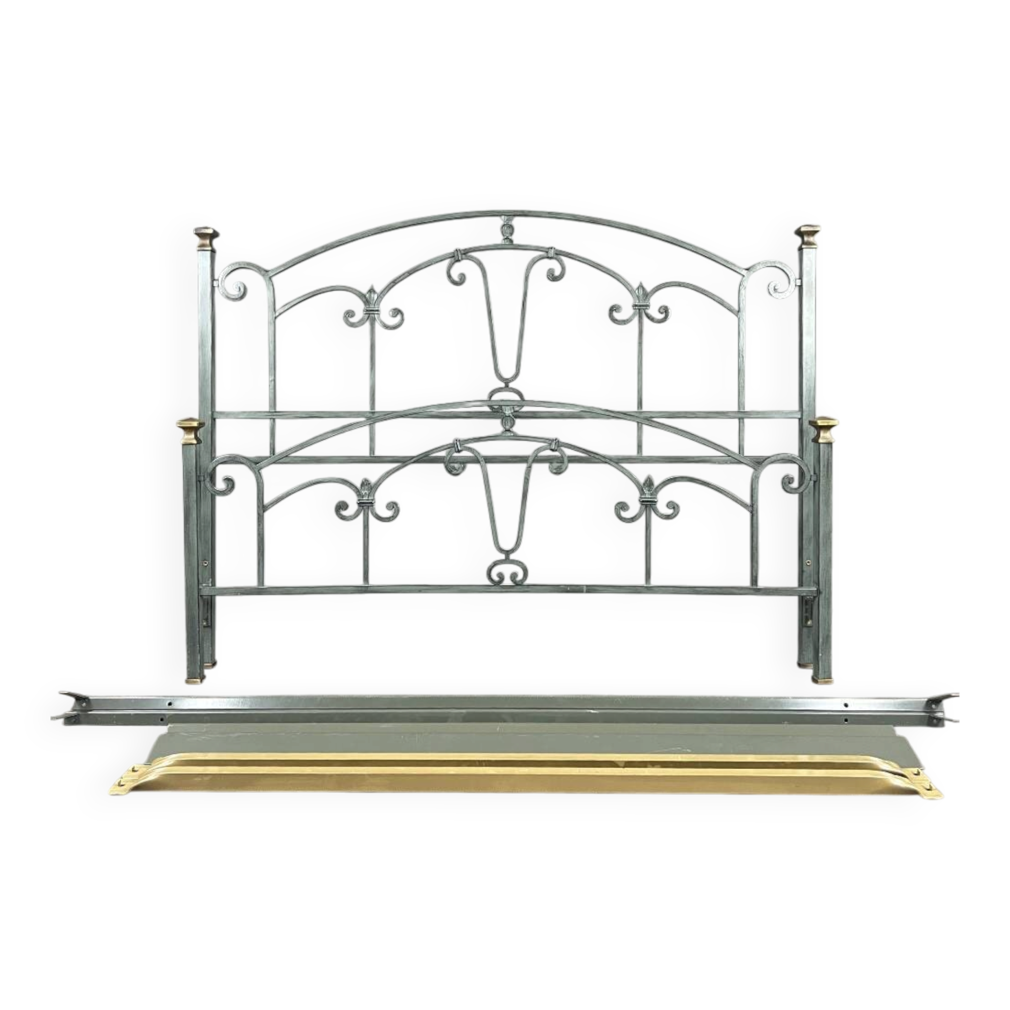 Lacquered metal bed, 20th century