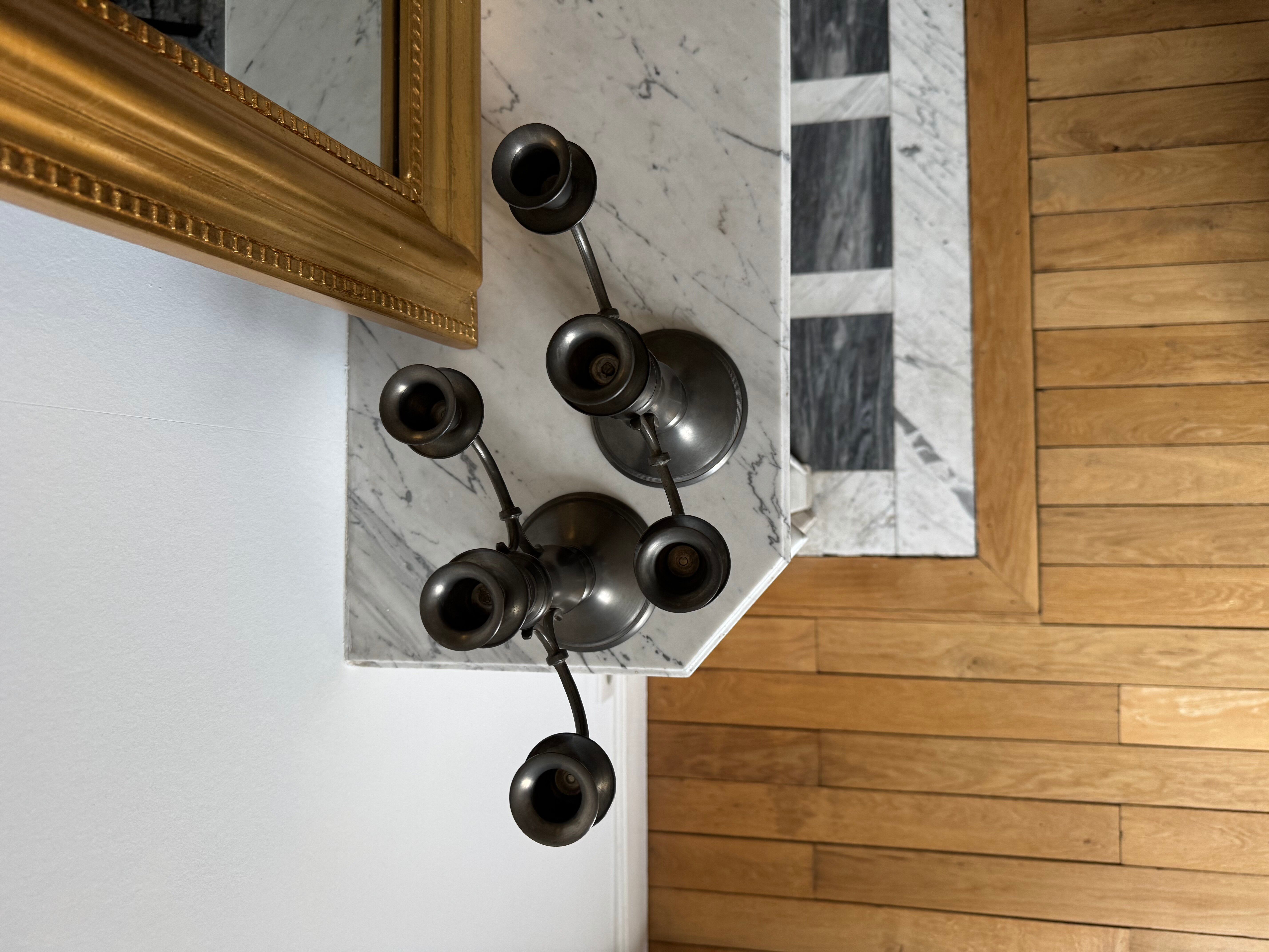 Pair of antique candlesticks in pewter 🕯️