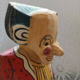Antique wooden clown