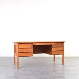 Mid-Century Danish Teak Desk, 1970s.