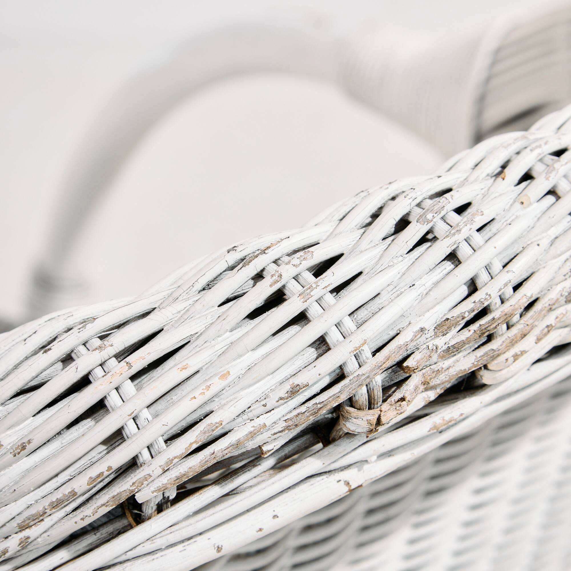 Rattan and bamboo set, set of 5