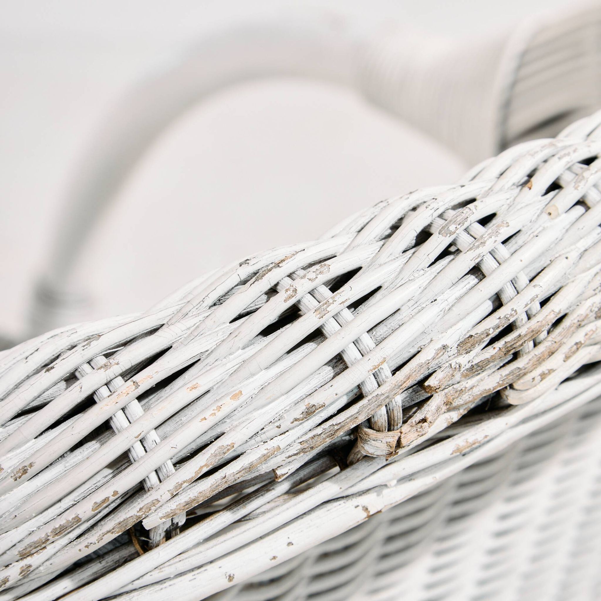 Rattan and bamboo set, set of 5