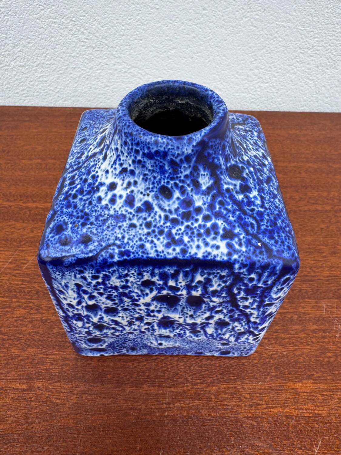 Vase carré ES Keramik, années 70