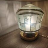 Art Deco glass lamp with touch control