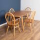 Retro Blonde Ercol Model 383 Dining Table & Four Model 370 Windsor Kitchen Dining Chairs