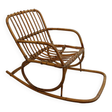 Chaise enfant en rotin
