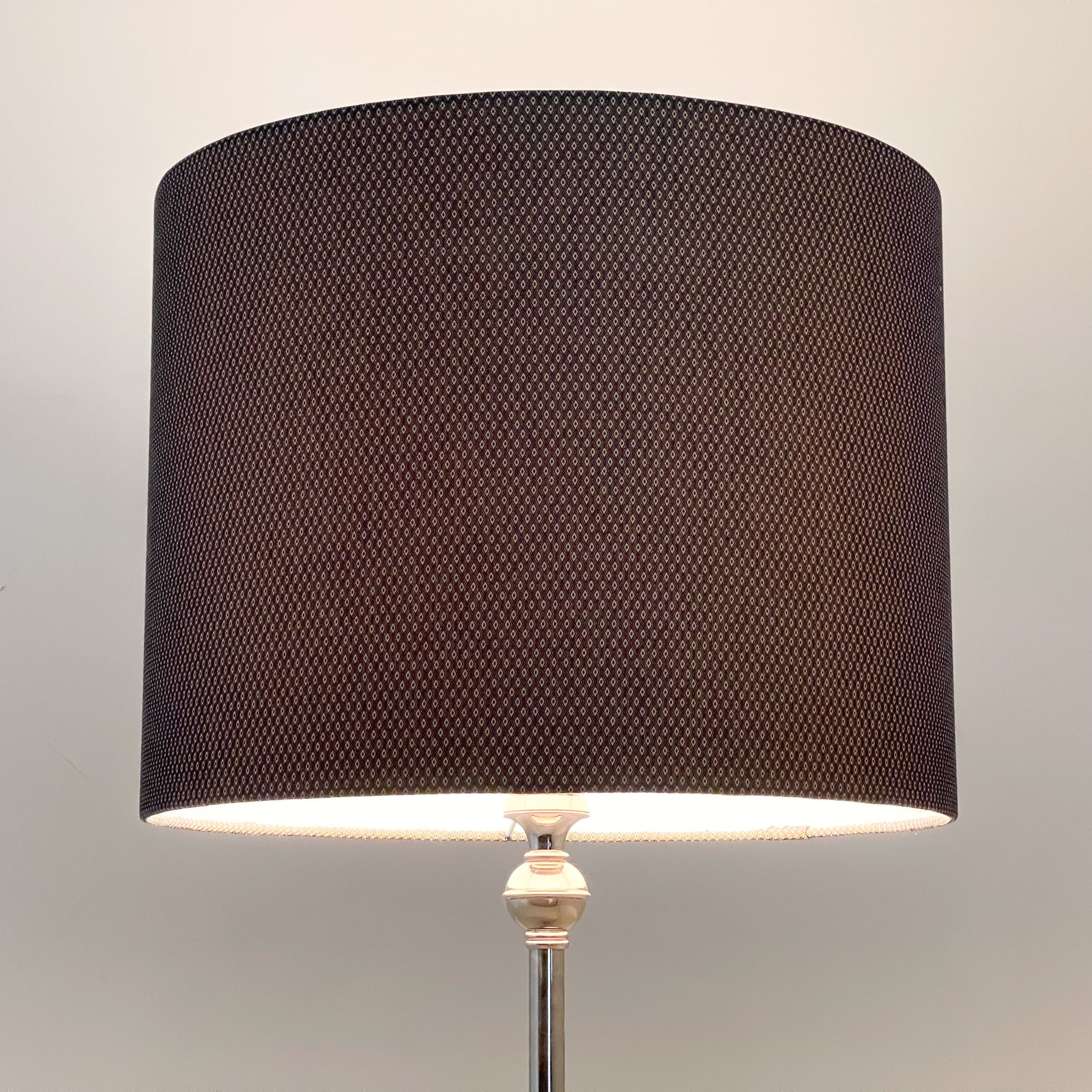1950s Chrome & Wood Floor Lamp, Czechoslovakia, Restored