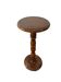 Vintage round wooden side table / guéridon / support