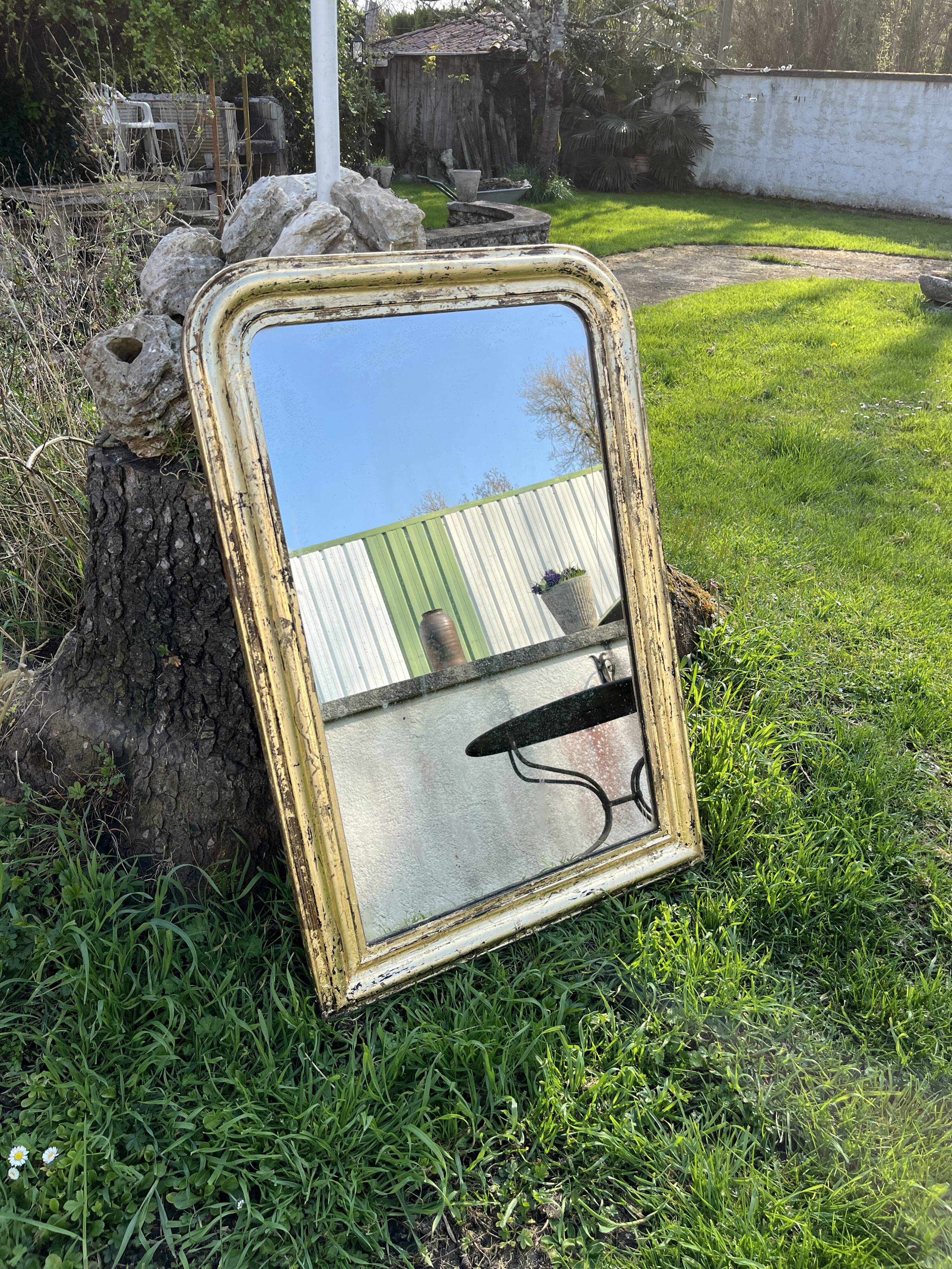 Miroir Louis-Philippe Doré 92 x 64
