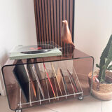 Table basse/meuble vinyles M. Dumas Roche Bobois vintage