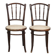 Lot de 2 chaises de bistrot originales vintage Thonet