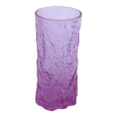 Vase gobelet Ecorce en verre mauve 1960'