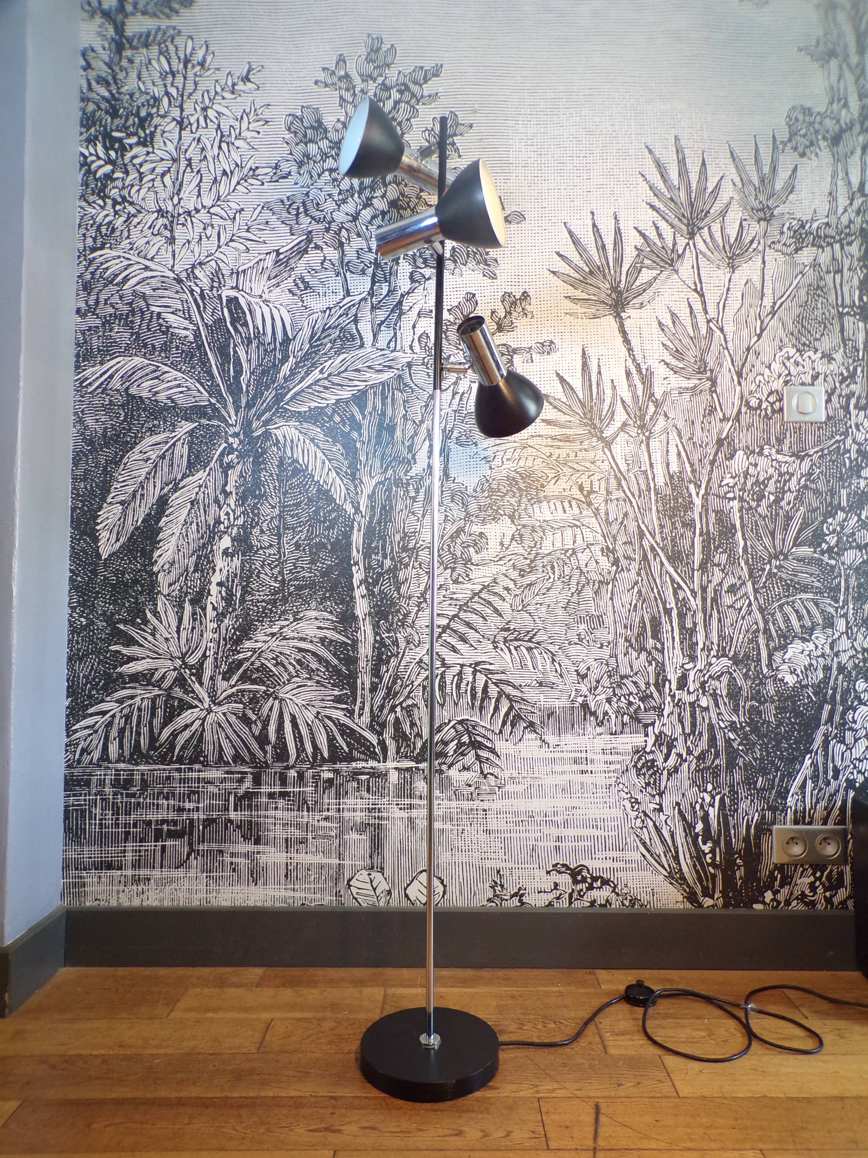 Koch & Lowy 3-light floor lamp