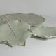 Art Deco Pistachio and Gold Leaf Plates Viloca Paris Caffarelli