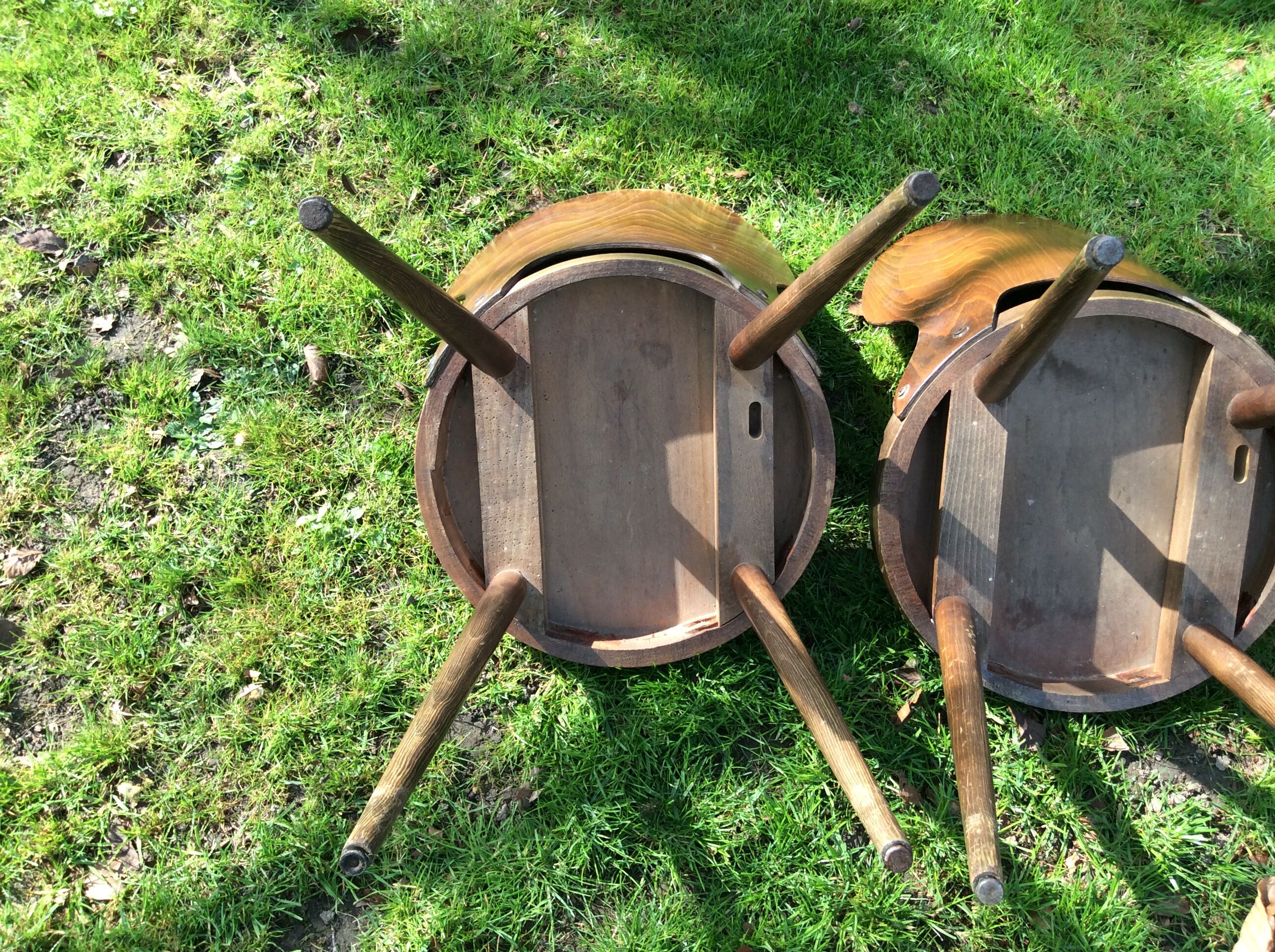 3 bistro chairs