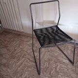 Set of 4 vintage chairs of the iconic Melker "spaghetti" model by Lisa Norinder for Ikea, 1990