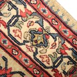 Bold Traditional Indian Area Rug Handmade Oriental Wool Carpet 123x193cm