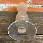 Vintage 1970s Cut Crystal Bohemian Vase #C866