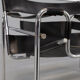 Marcel Breuer “wassily’ B3 chairs black leather for Gavina set/2