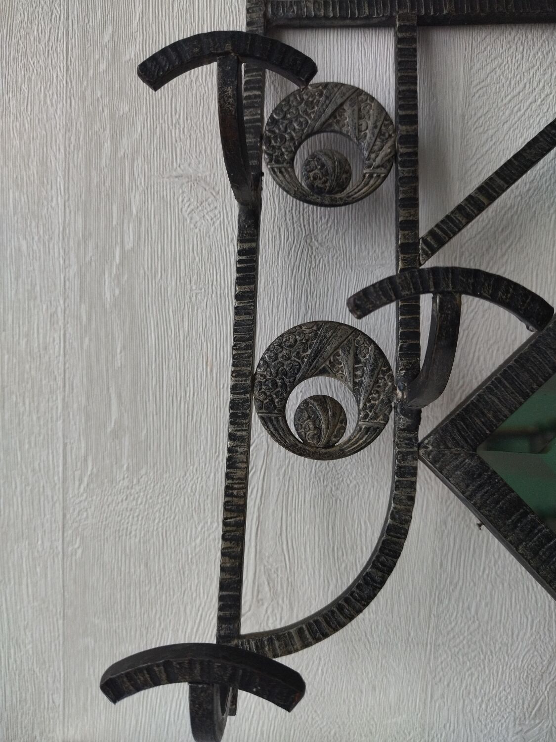 Coat rack art deco wrought iron