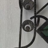 Coat rack art deco wrought iron