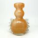Postmodernism vase, orange glass, Łysa Góra Glassworks, Poland, 1970s