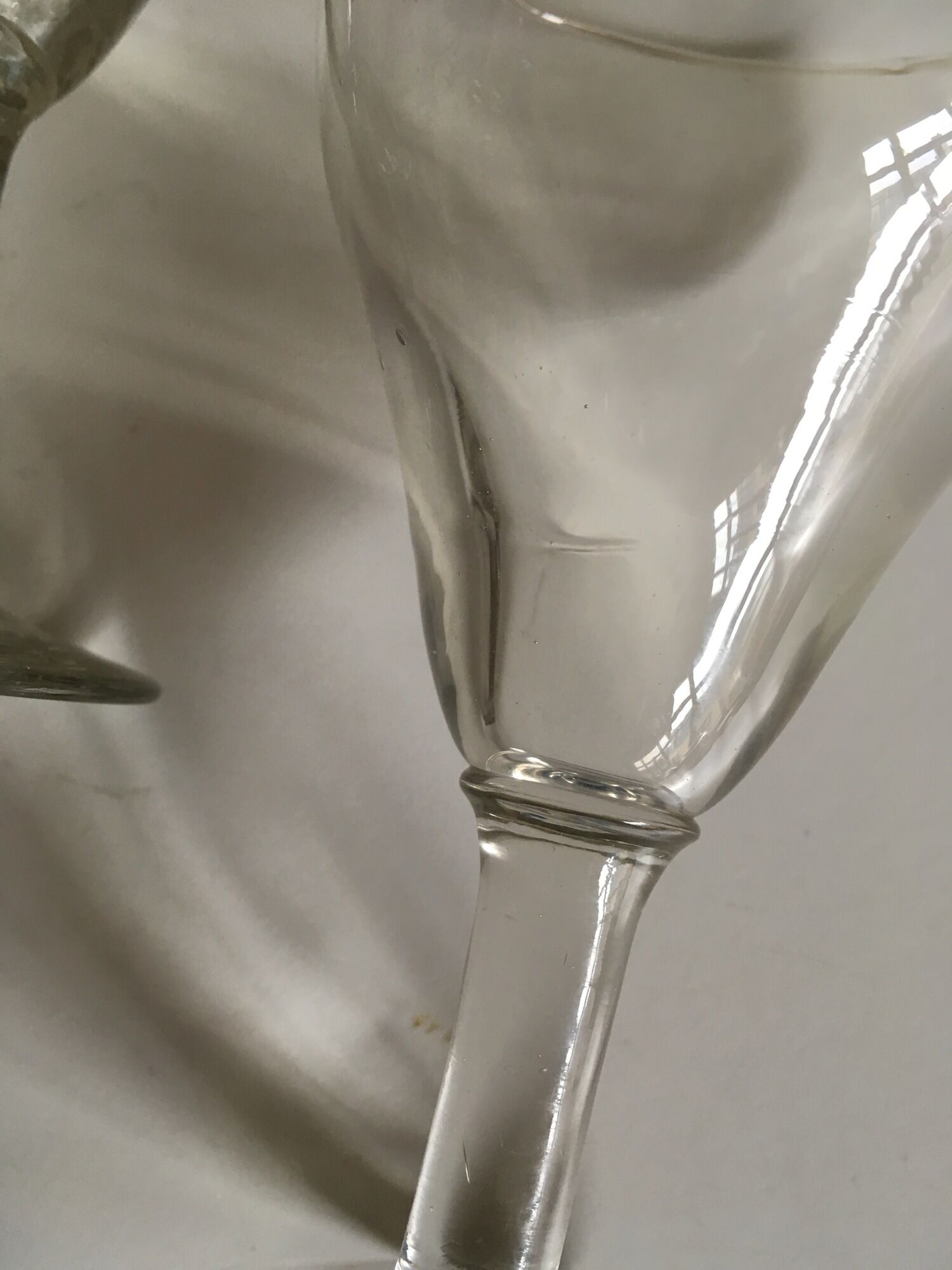 series of 6 walk glasses from bistro counter 50s
