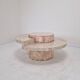 Round Mactan or Fossil Stone Coffee Table by Magnussen Ponte, 1980s