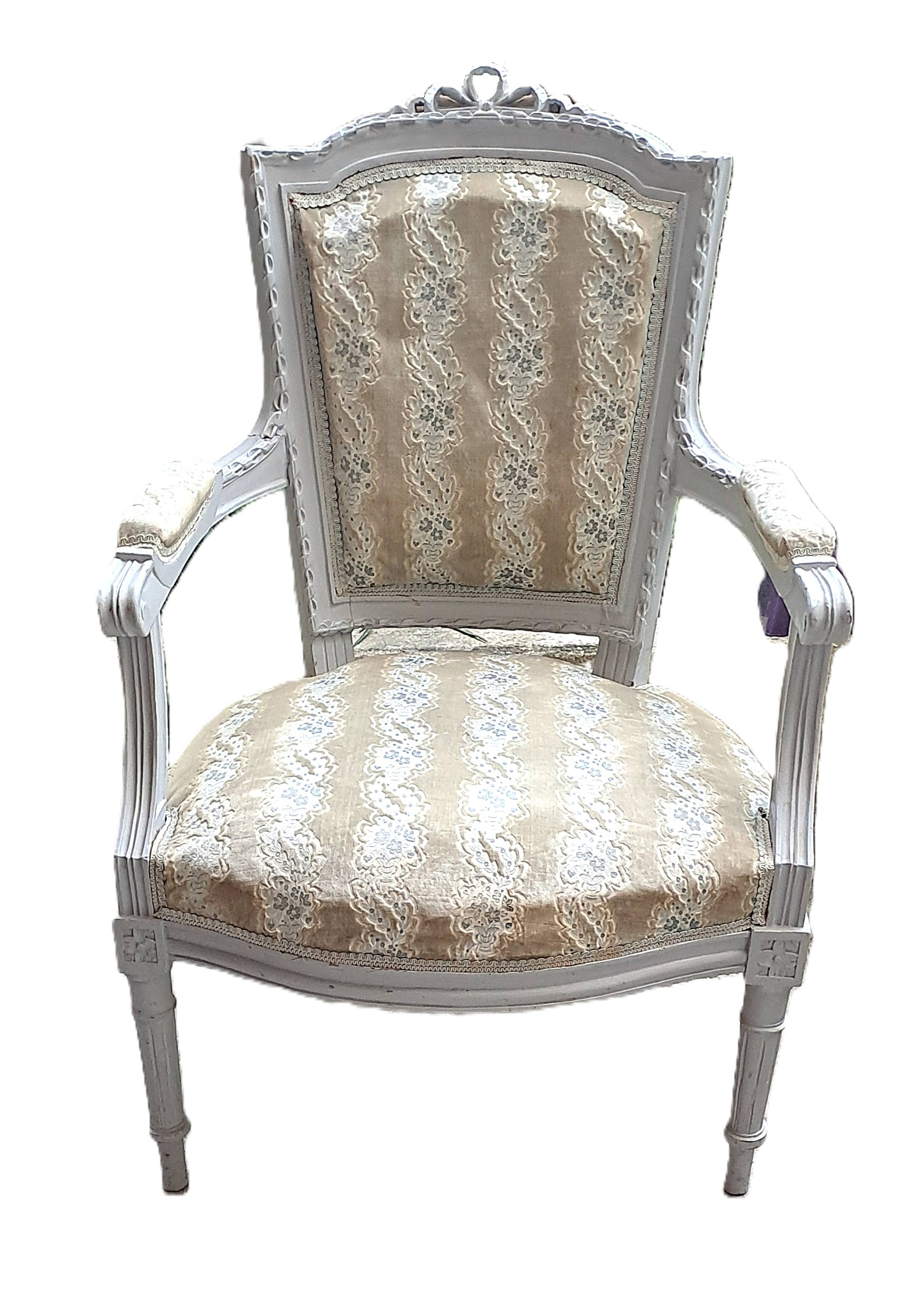 Napoleon III Victorian Armchair Velvet Fabric 19th Century