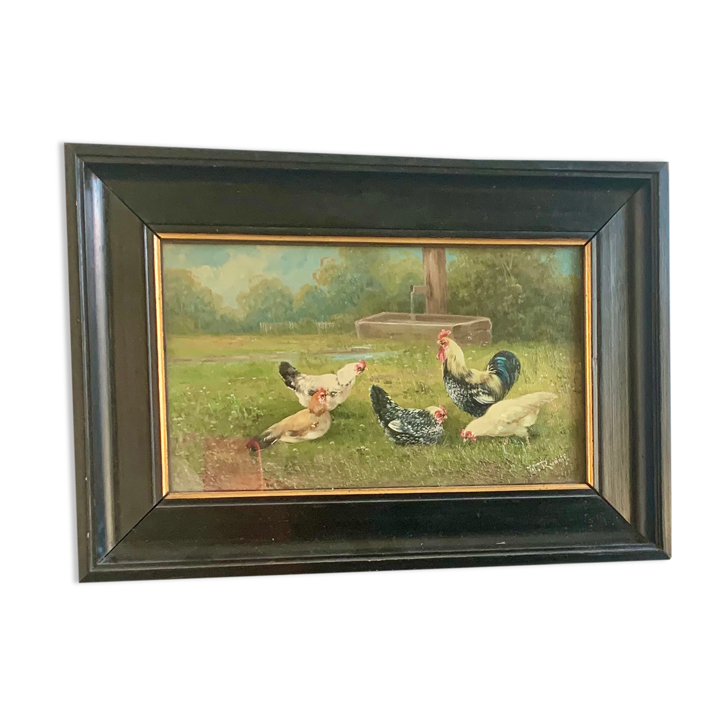 Antique oil painting, 1900
