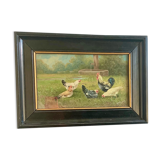 Antique oil painting, 1900