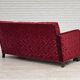 1950s, Danish 3-seater sofa, furniture velour, oak wood.