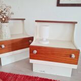 Pair of 70s bedside tables