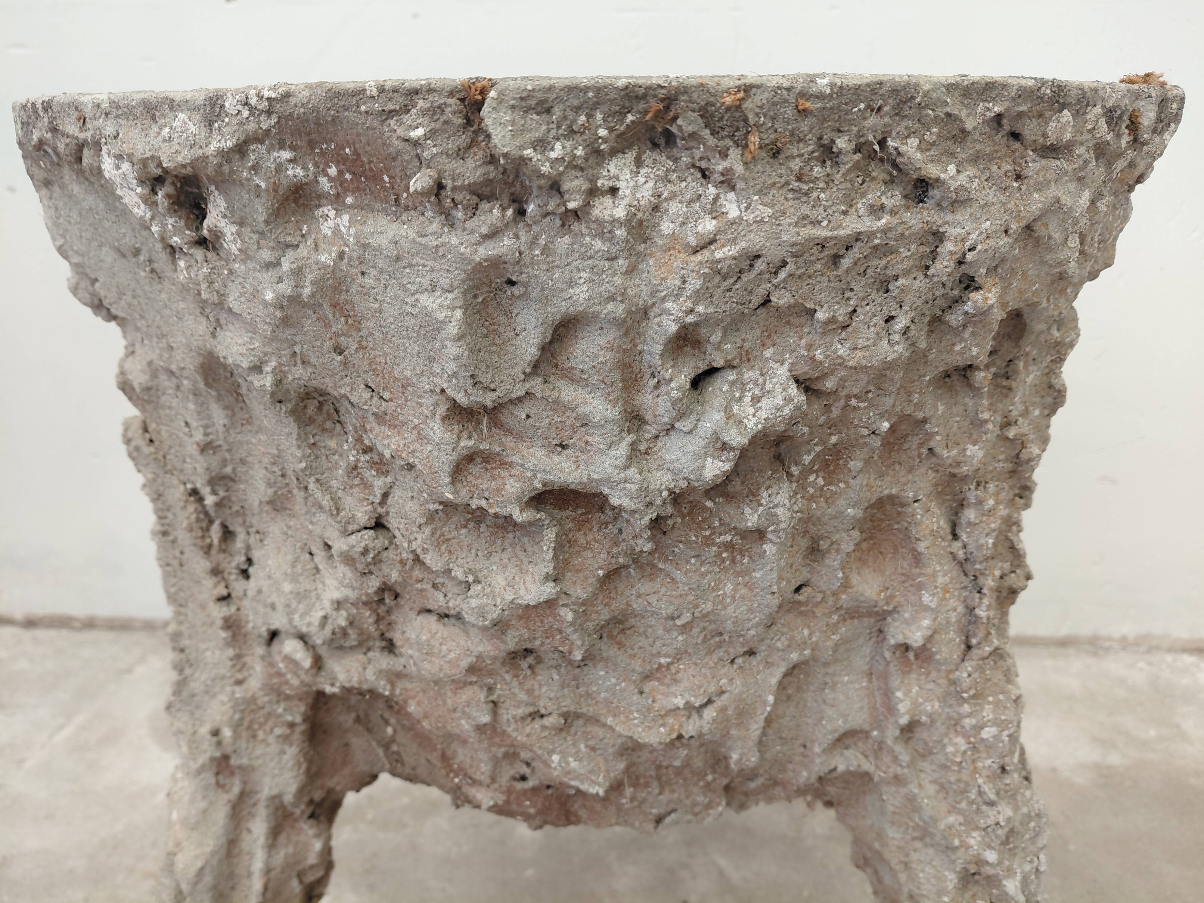 50s concrete planter